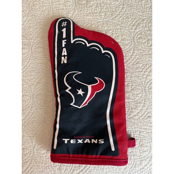 Sportula Houston Texans #1 Oven Mitt Team Cotton Grill Mitt - Picture 2 of 3